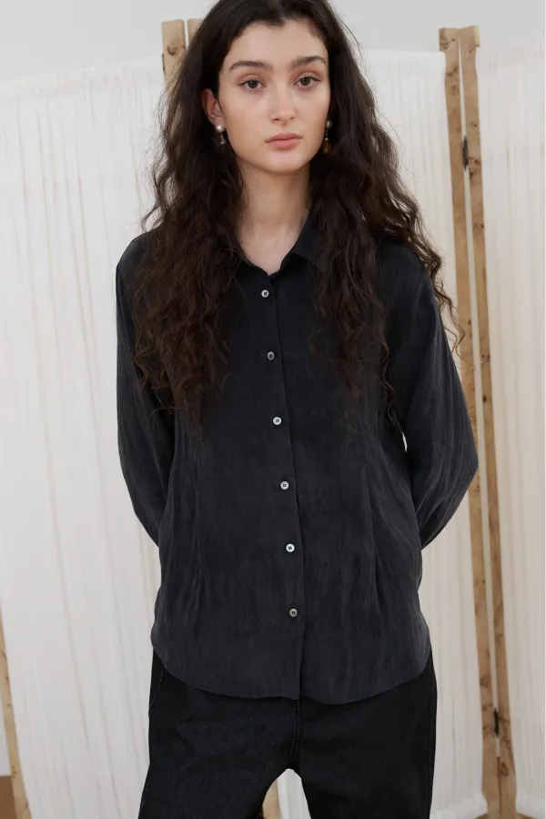 ROA SOFT SHIRT_charcoal [9/23 예약배송]
