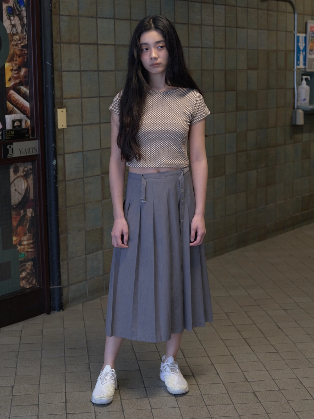 캐롤쇼페 CLASSIC BELTED PLEATS SKIRT 상품 이미지 2