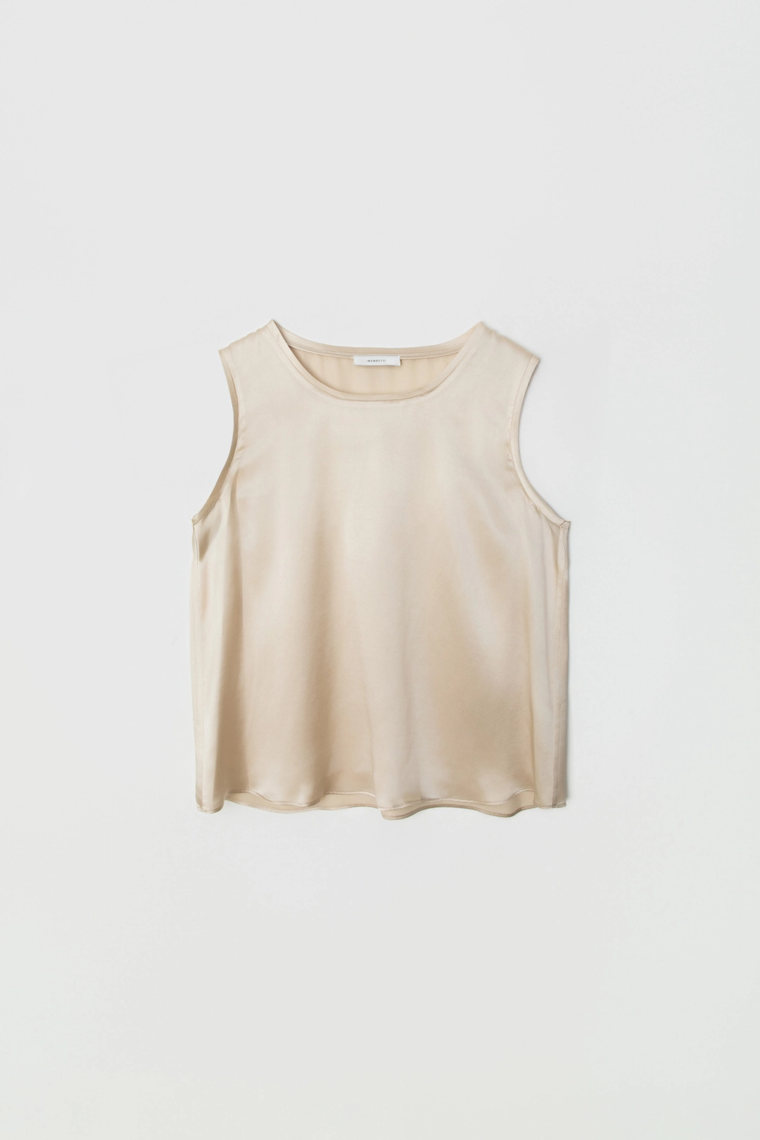 유메르 Noir 100% Silk Sleeveless Blouse 상품 이미지 1