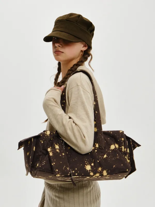 [PLZPROJECT]FADED BOSTON BAG, BROWN