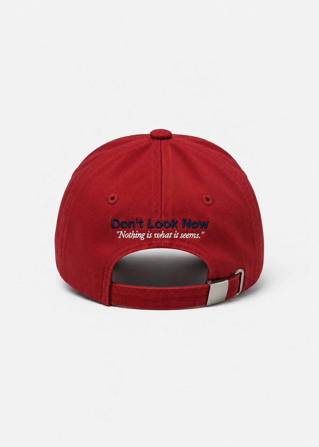 노이스 BIO WASHED BALL CAP - RED 상품 이미지 3