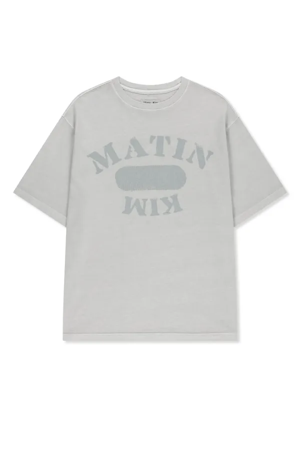 VINTAGE WAHSHED OVERFIT TOP IN LIGHT GREY