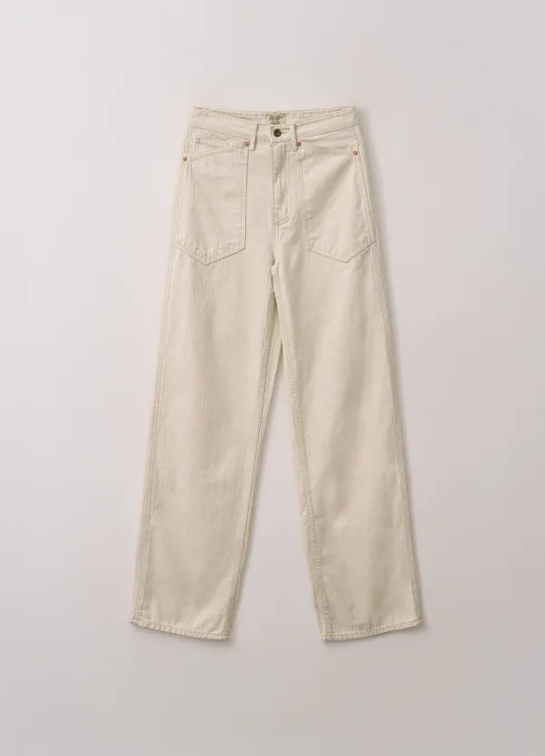 2nd / Herringbone Fatigue Pants (Ecru)