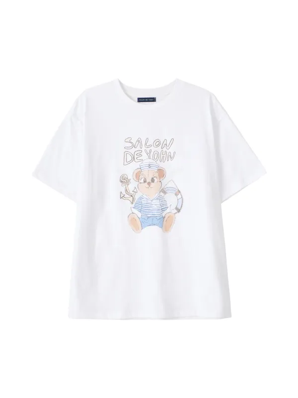 Marine Bear Boxy T_ White