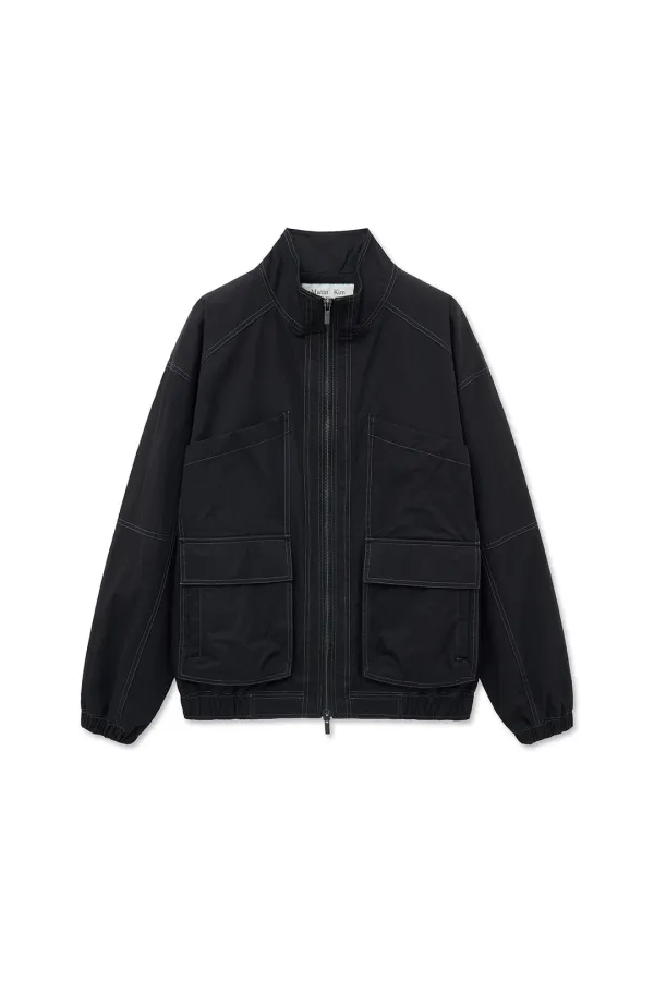 UTILITY BOMBER JUMPER FOR WOMEN IN BLACK