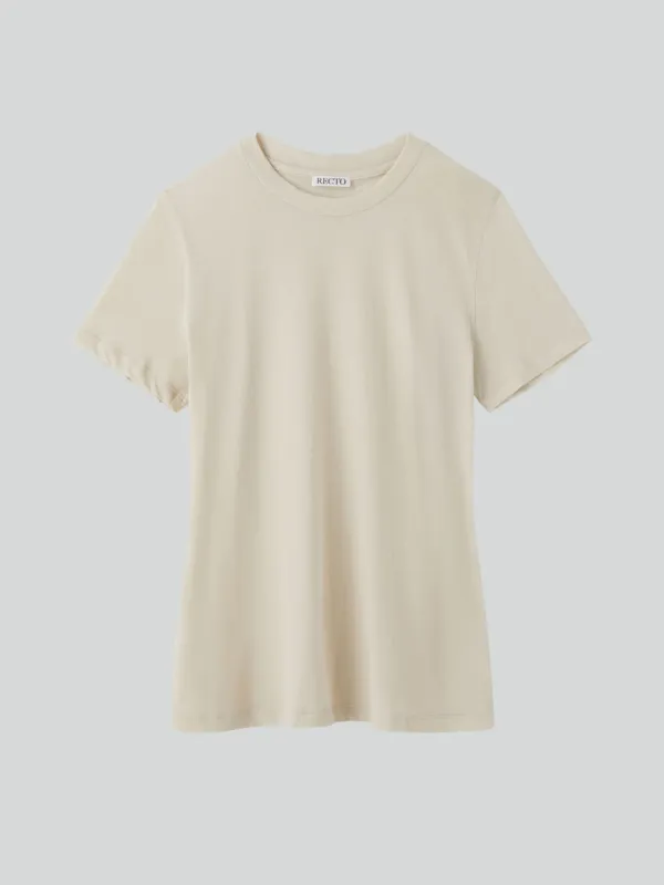 LONG LENGTH SLIM FIT TOP (ECRU)
