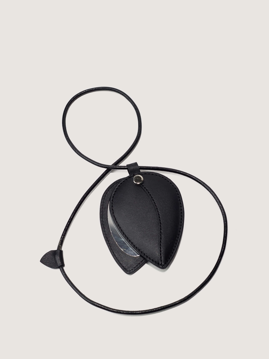 플로르 Leaf Mirror Keyring Black 상품 이미지 3