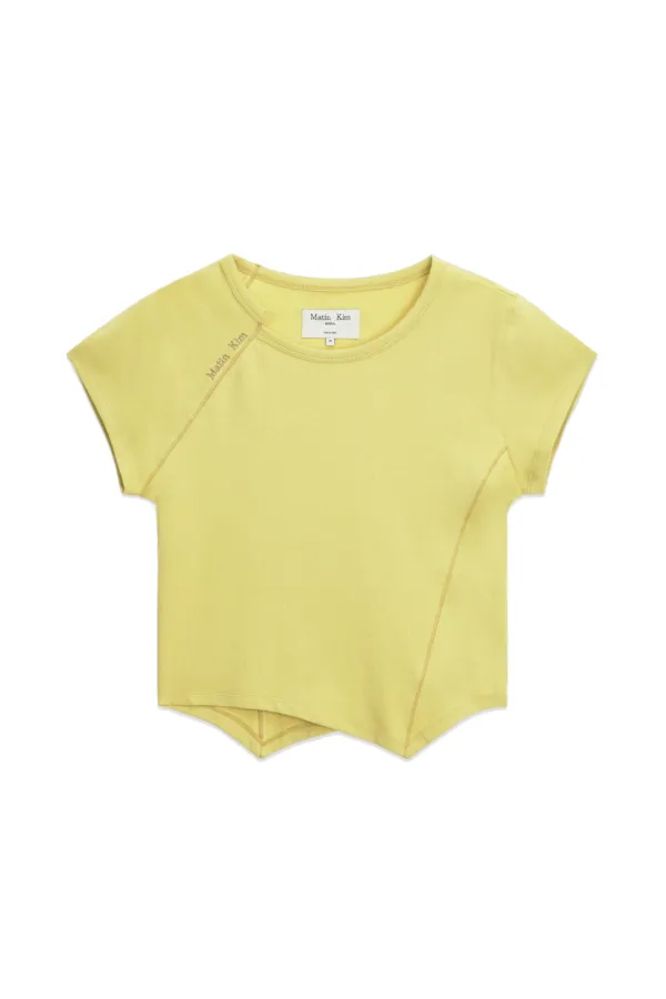 TWIST POINT SLIM TOP IN LIME