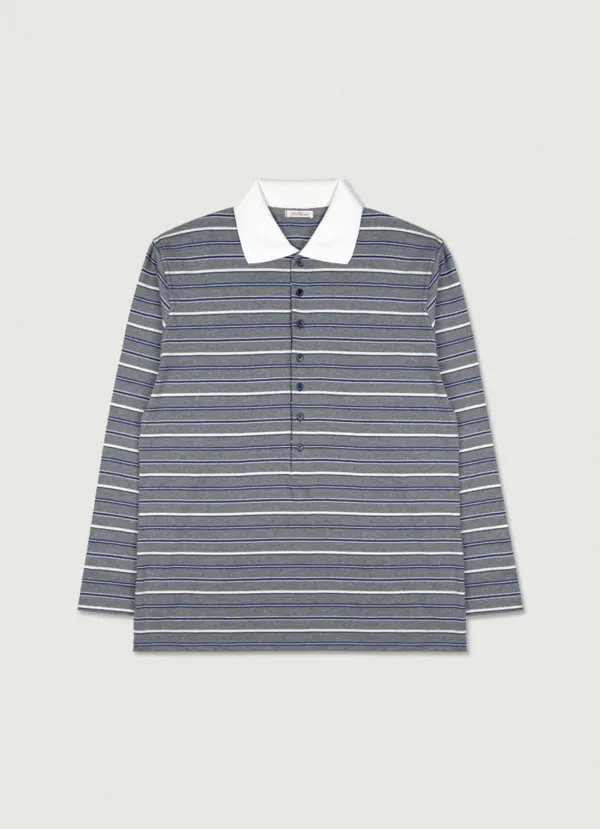 2nd/ Sunday Striped PK Shirt