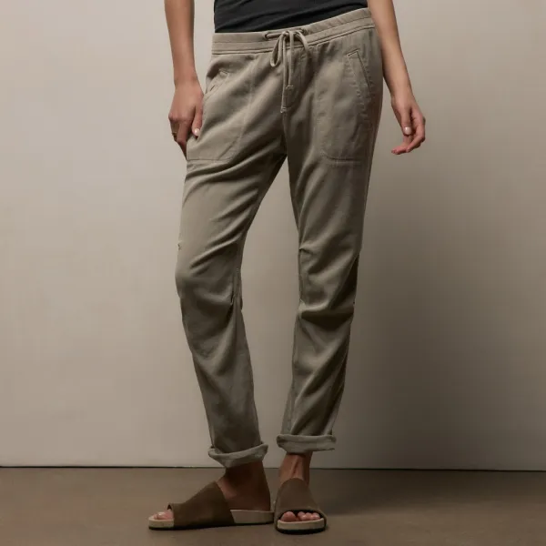 Soft Drape Pant - Driftwood Pigment