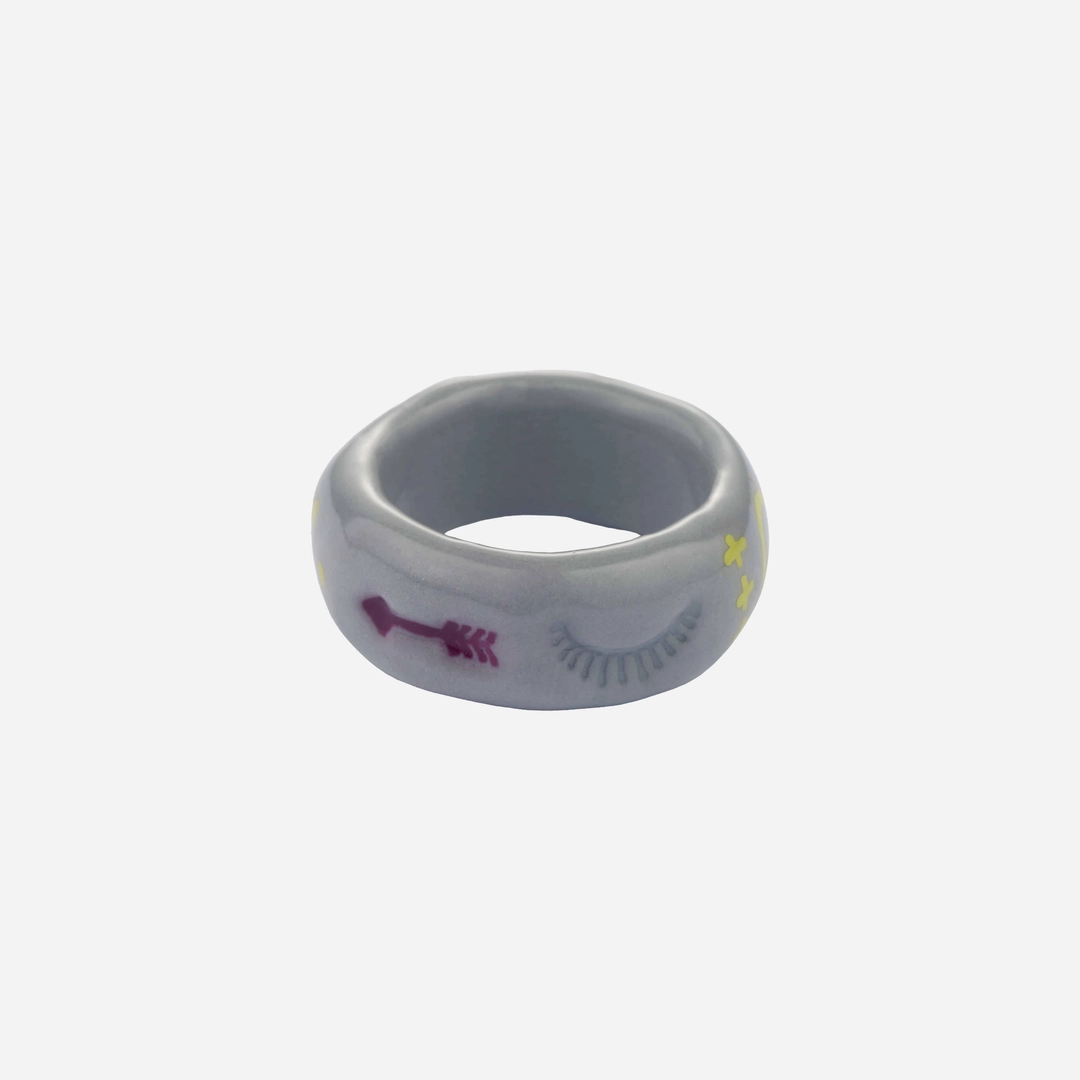 엔프프 doodle bold ring-grey 상품 이미지 1