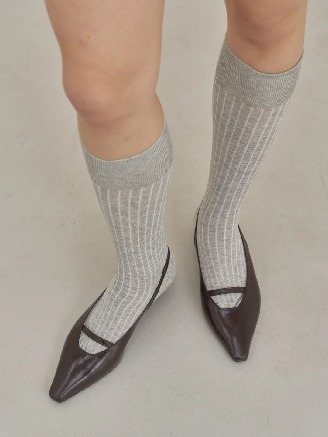 러브듀이 SILHOUETTE slingback  / 브라운 상품 이미지 2