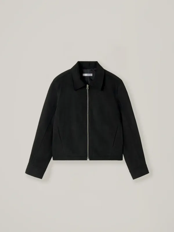 Mode suede jacket - Black