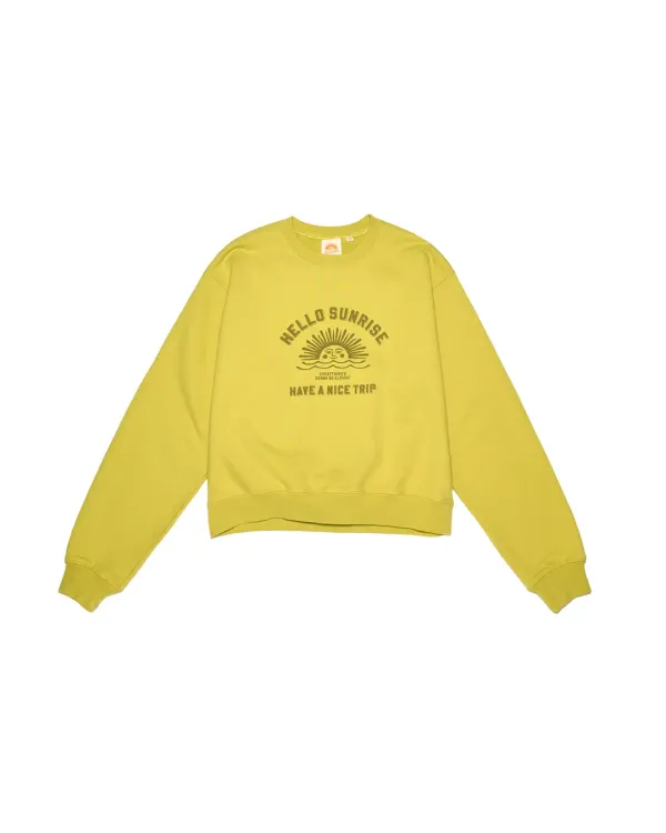 VTG Arch Logo Sweatshirt(W)_Lemon Yellow