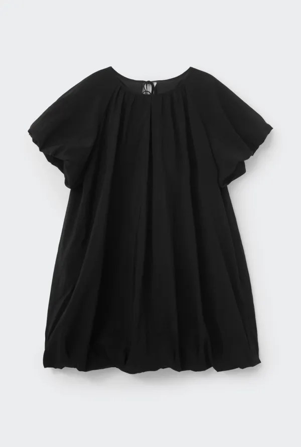 VOLUME MINI DRESS (EBONY BLACK)