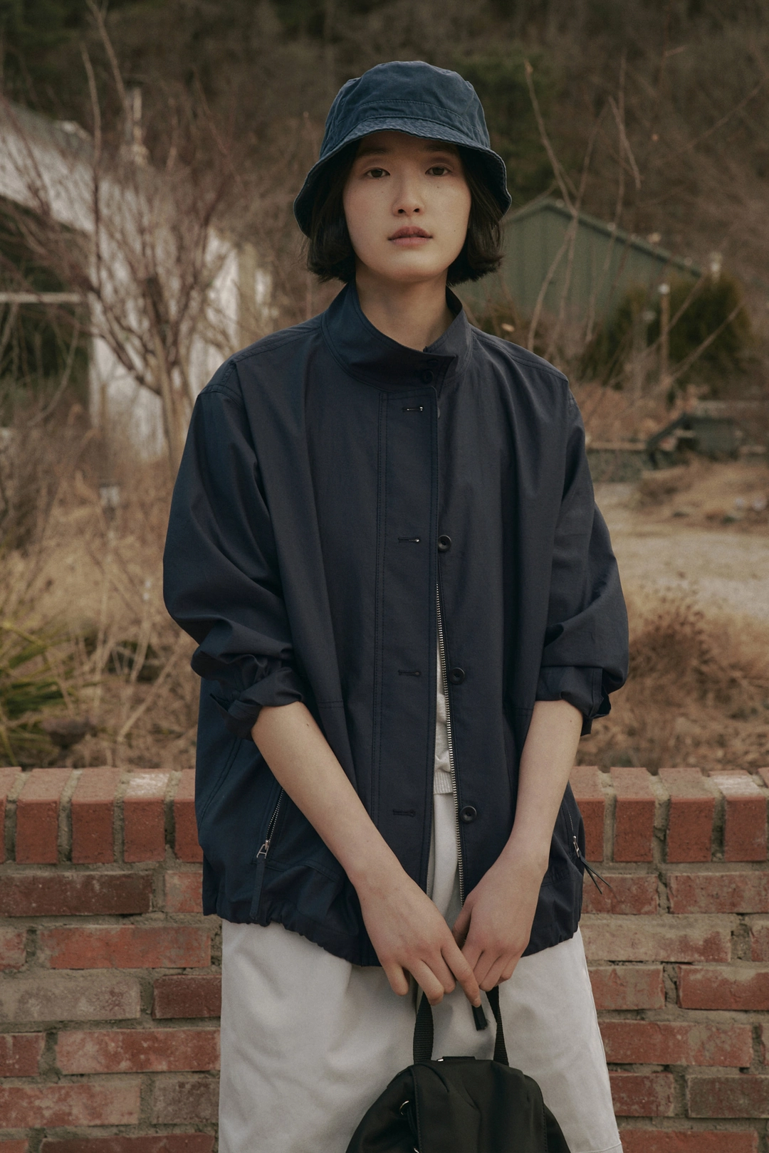 세이지먼트 MIURO BLOUSON JUMPER_NAVY 상품 이미지 2