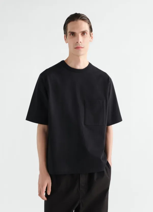 BOXY T-SHIRT IN COMPACT COTTON JERSEY