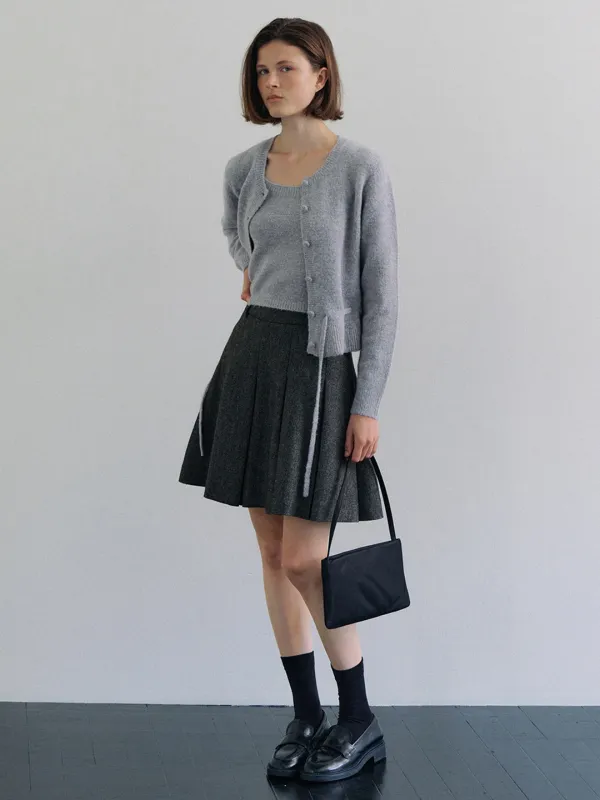 HOMESPUN PLEATS SK_2COLOR