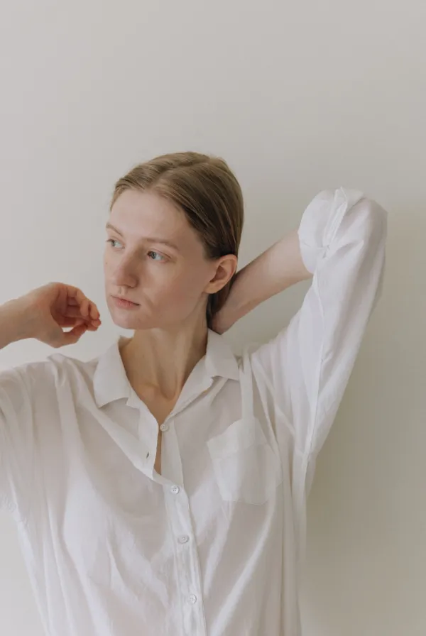 [5/29(금) 순차 발송] Muse cotton shirt (White)
