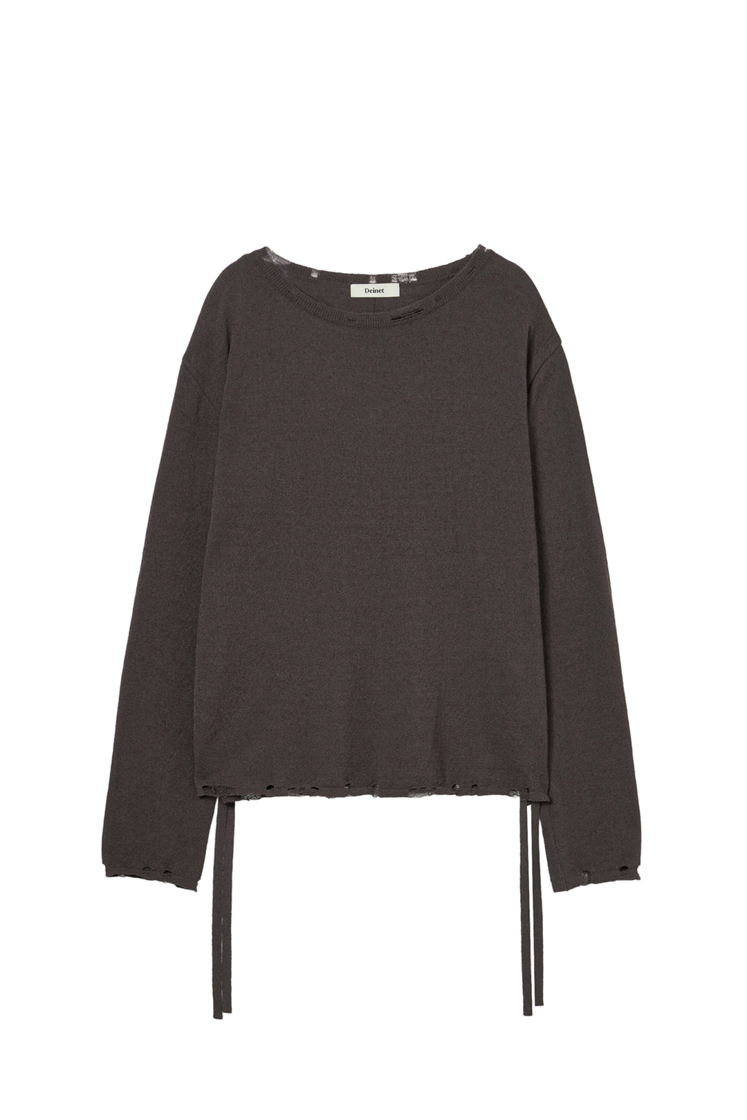 다이닛 SIDE TIE KNIT IN BROWN 상품 이미지 2
