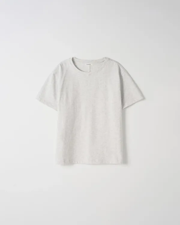 Soft Round T-shirts [MELANGE GREY]