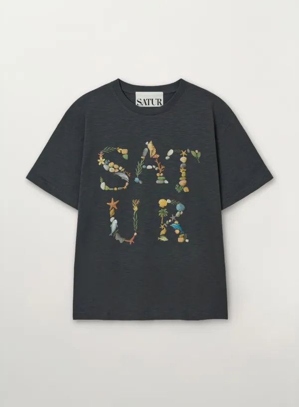 Marin Collage Graphic T-Shirt - Charcoal