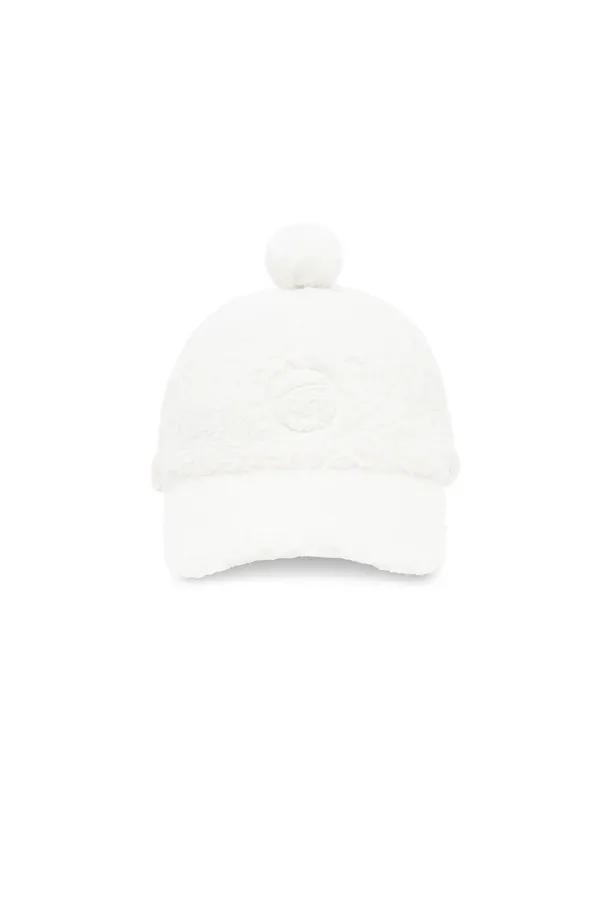 Piv\'vee Earflap Shearling Cap (cloud white)