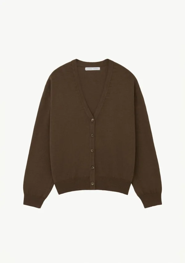 Nicholson V Cardigan in Brown