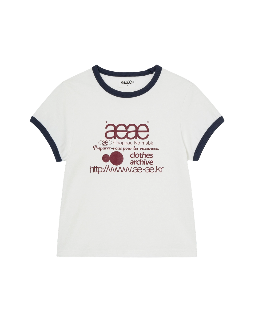 에이이에이이 [6/12 예약발송] WEB LOGO RINGER TEE [WHITE] 상품 이미지 1