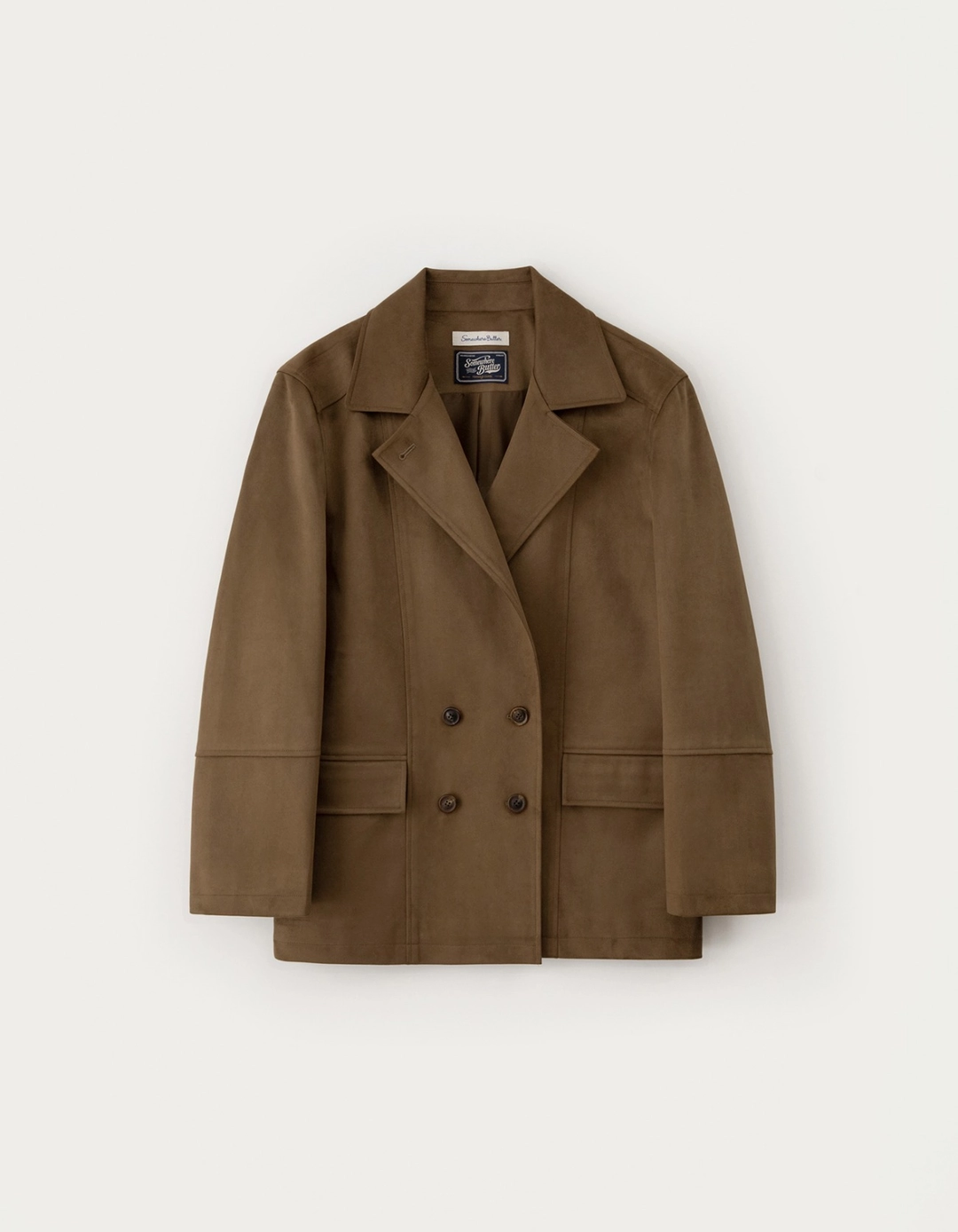 썸웨어버터 Rust Suede Jacket - Brown 상품 이미지 3