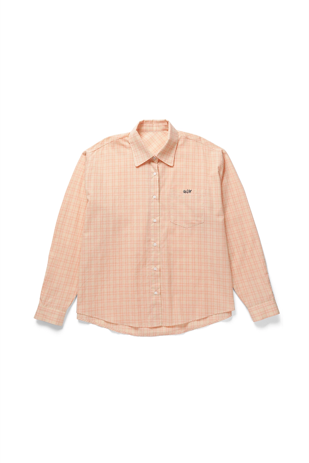 위드아웃썸머 Peeky check shirt_peach 상품 이미지 3