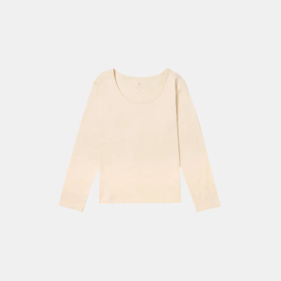 시야쥬 SITP5189 에센셜 U넥 긴팔 티셔츠_S\'est passee(쎄빠쎄)_Light beige 상품 이미지 3