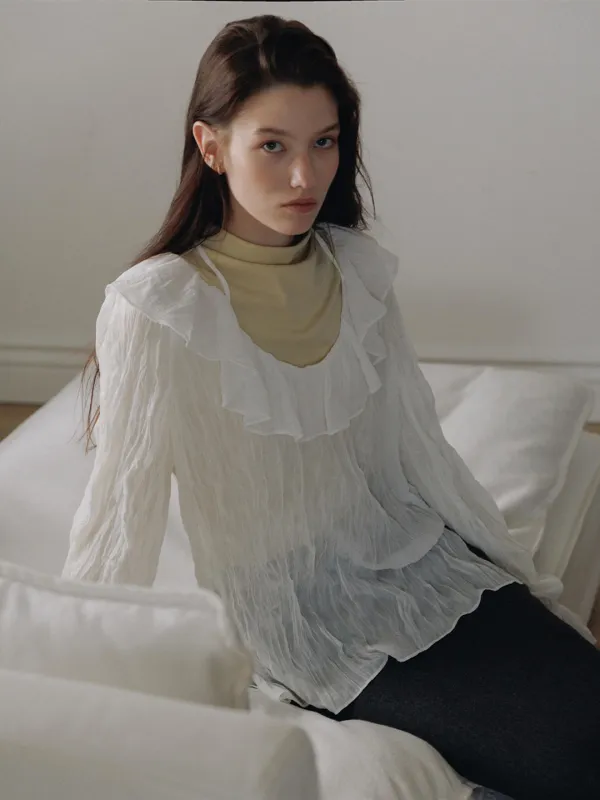 Souffle Ruffle Blouse_3Color