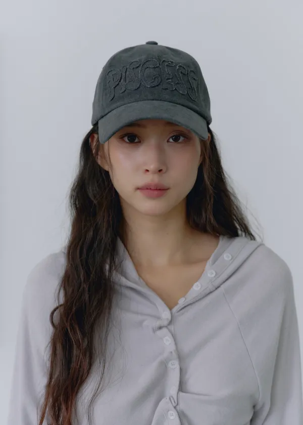 PS Logo Washed Ball Cap_Charcoal