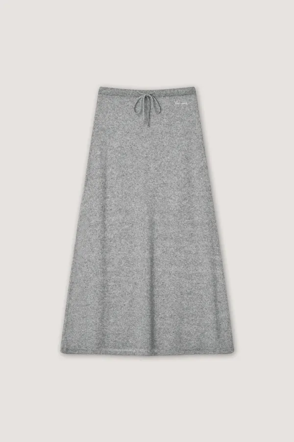 [3rd] Tob Maxi Knit Skirt - Gray