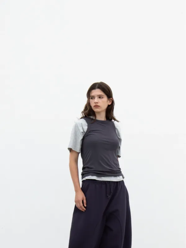 2nd /Relaxed T-Shirts (melange grey)