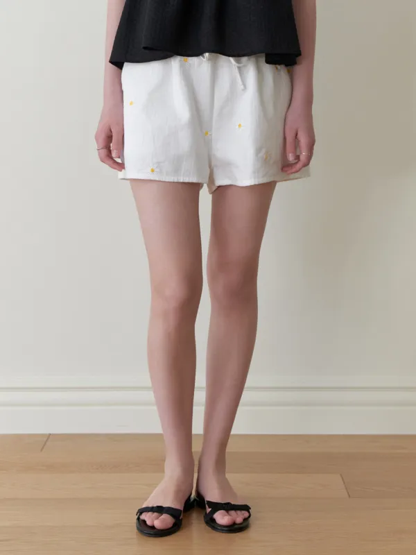 Rudbeckia shorts (yellow flower)