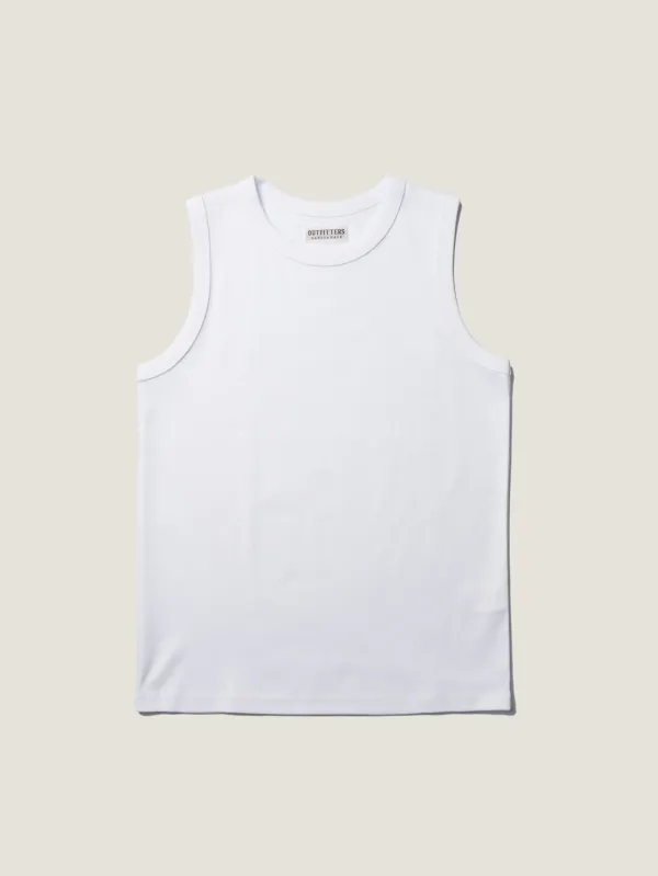 MICHELLE  COTTON SLEEVELESS [ White ]