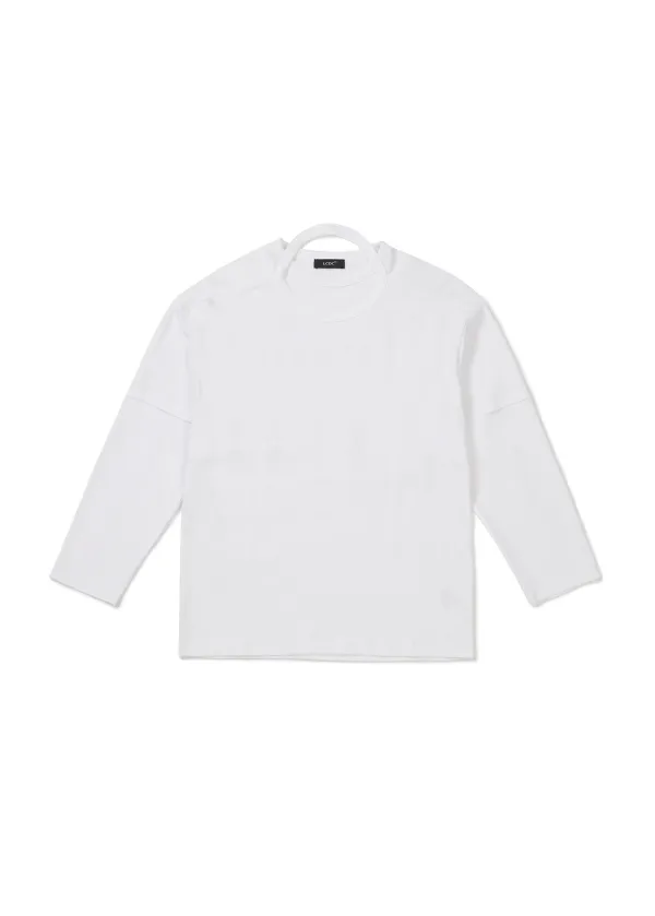 HALTERNECK-DETAILED TOP (WHITE)