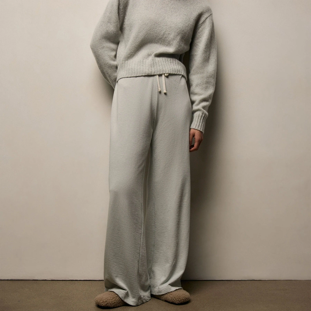 제임스펄스 Vintage French Terry Wide Leg Sweatpant - Celery Pigment 상품 이미지 1