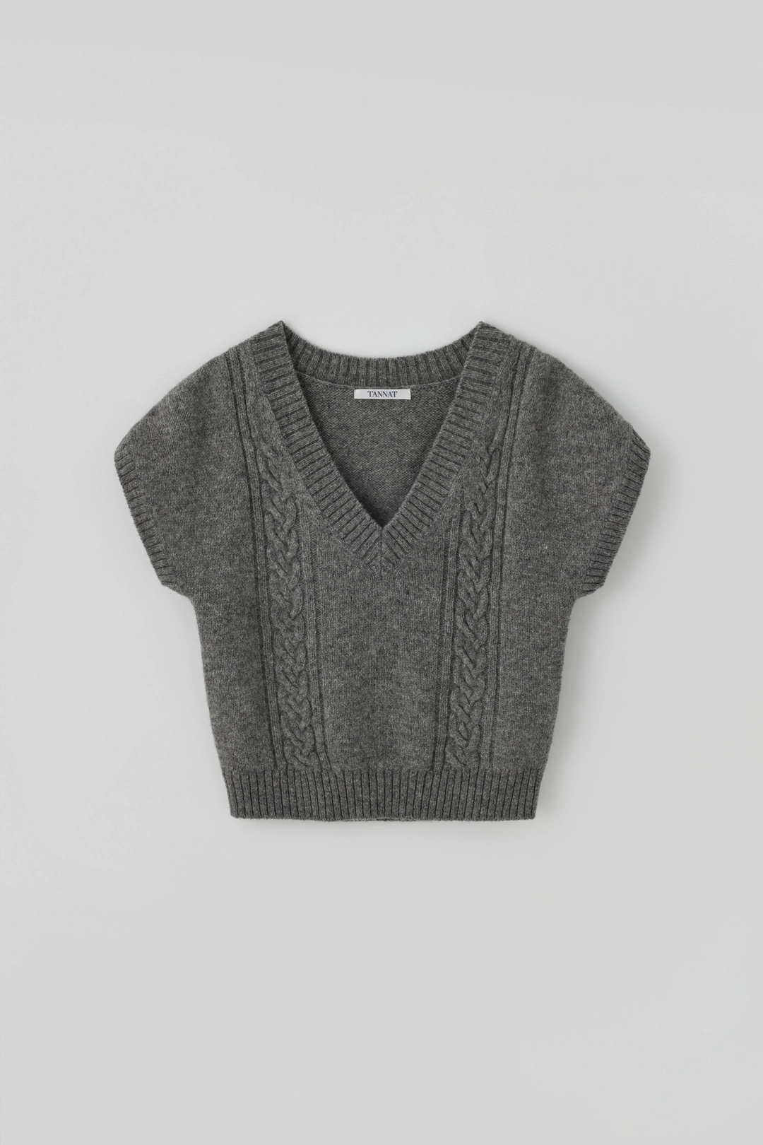 타낫 T/T Sleeve knit vest (gray) 상품 이미지 1