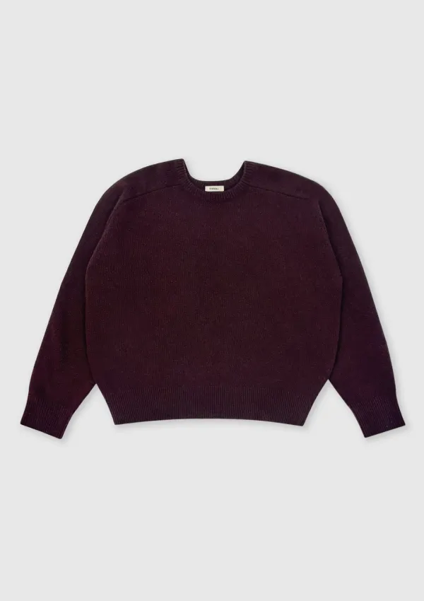 Music Round Knit (Burgundy)