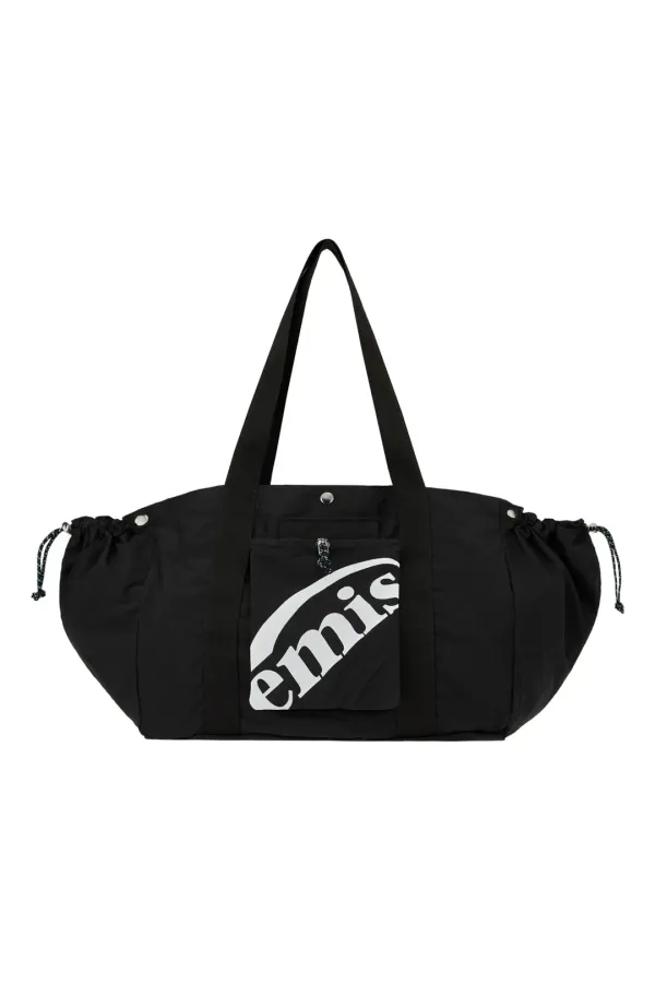 PACKABLE NYLON TOTE BAG-BLACK