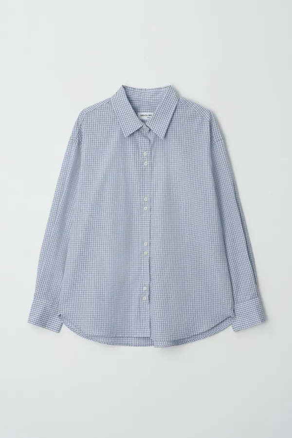 vermont check shirts - sky