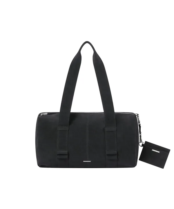[레이 PICK] Round duffel bag and wallet BLACK