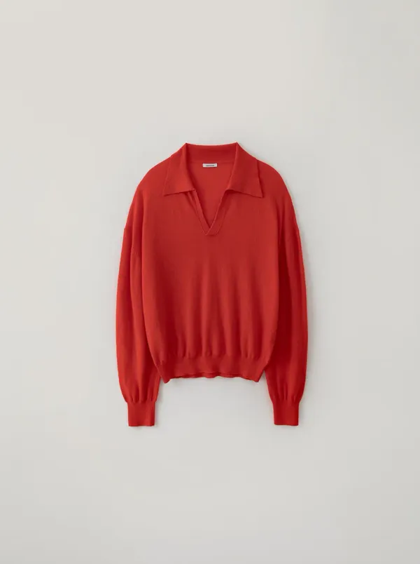 OPENING POLO KNIT_RED