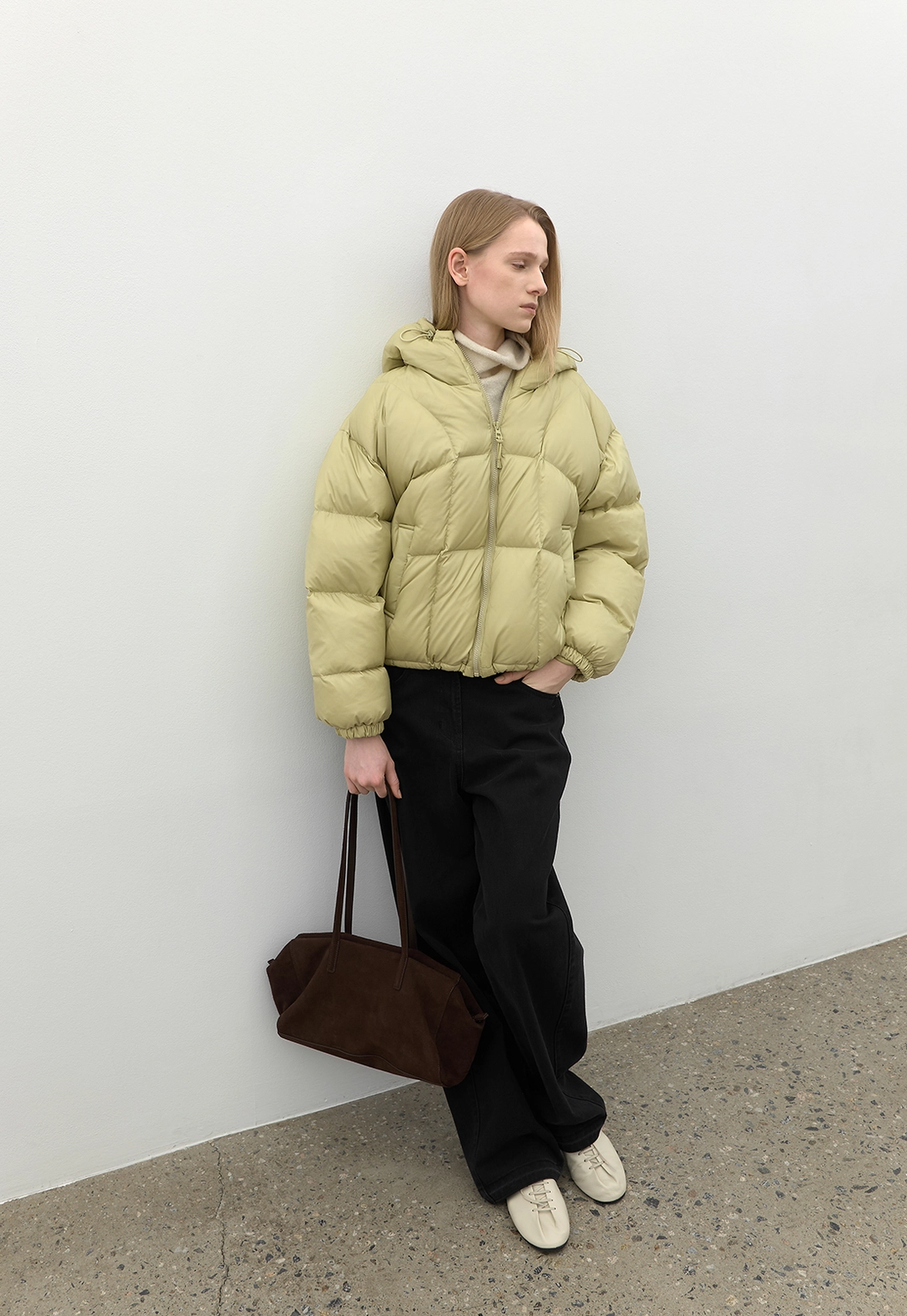 아뜰리에 나인 (JP-606)CURVED STITCHED RIPSTOP HOOD DOWN JUMPER 상품 이미지 3