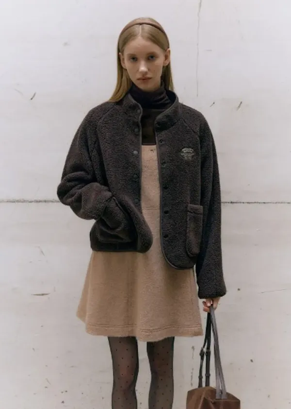 [4차 리오더] TEDDY FLEECE JUMPER (choco brown)