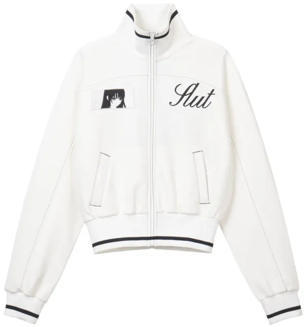 Patch track jacket (White)