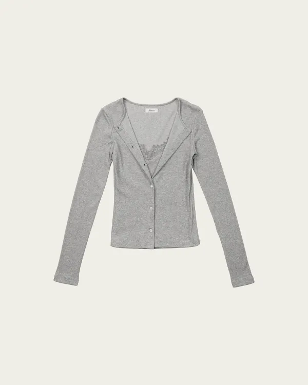 (2차) Moka Cardigan - Gray